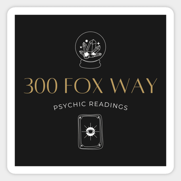 300 Fox Way (The Raven Cycle) Sticker by TombAndTome